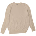 Zara Mens Crew Neck Jumper Sweater Small White