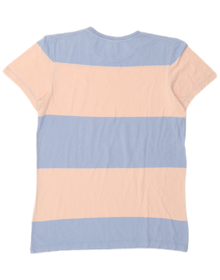 Scotch & Soda Mens T-Shirt Top Medium Blue Colourblock Cotton