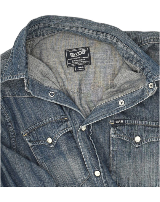 Blue gas Oversized classic shirt - Buy Online | Terranova