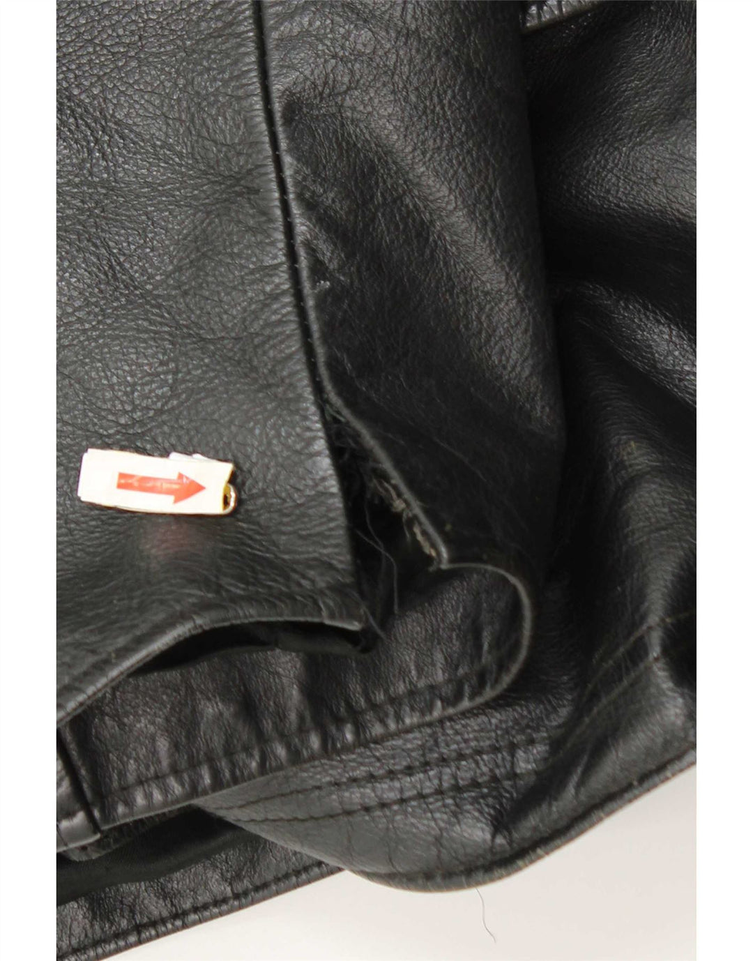 Vintage Mens Leather Jacket UK 42 XL Black