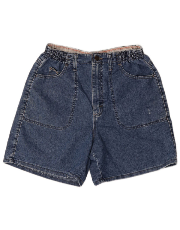 Lee Womens High Waist Denim Shorts US 10 Large W30 Blue Cotton