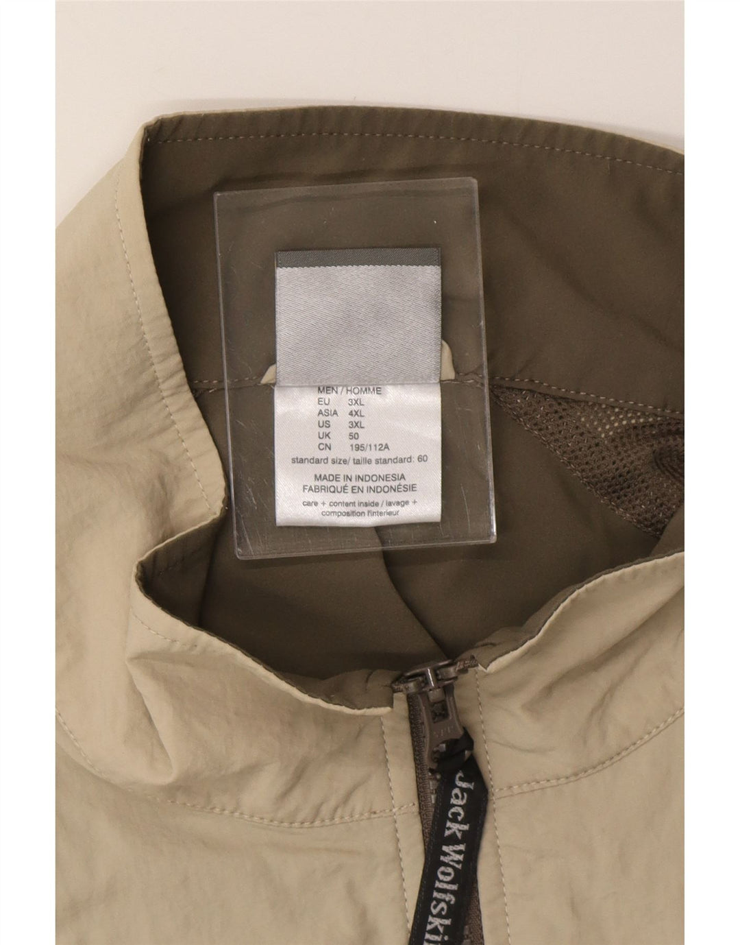 JACK WOLFSKIN Mens Utility Gilet UK 50 3XL Khaki Colourblock Polyester