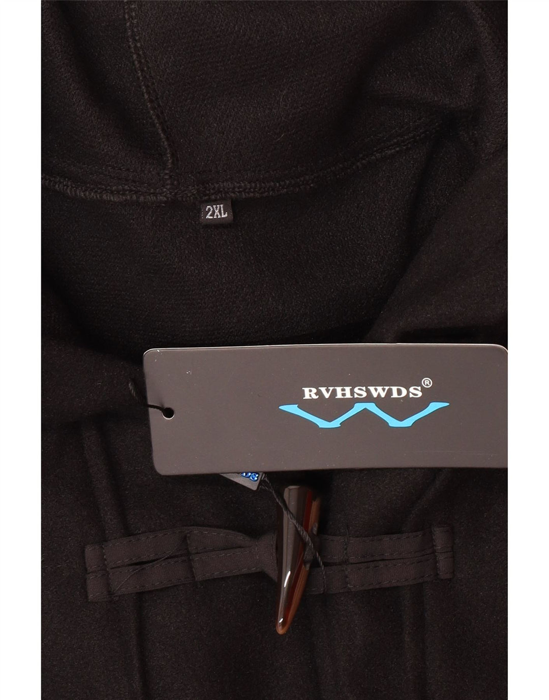 Womens Hooded Duffle Coat UK 20 2XL Black