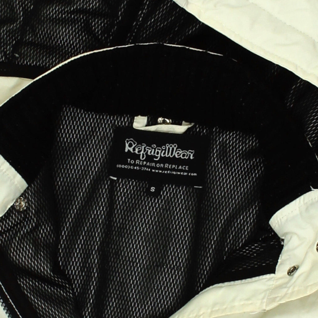 RefrigiWear Womens Off White Padded Hooded Coat | Vintage Designer Jacket VTG | Vintage Messina Hembry | Thrift | Second-Hand Messina Hembry | Used Clothing | Messina Hembry 