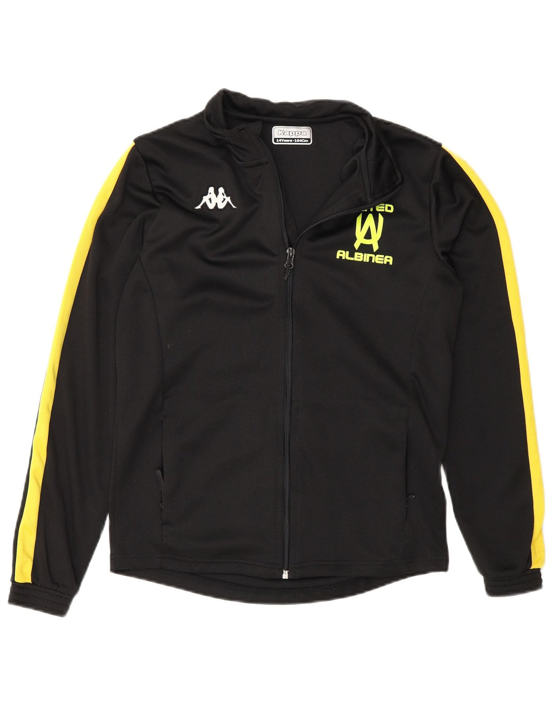 Kappa Boys Tracksuit Top Jacket 13-14 Years Black Colourblock