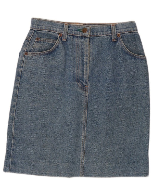Valentino Womens Denim Skirt W26 Small Blue Cotton