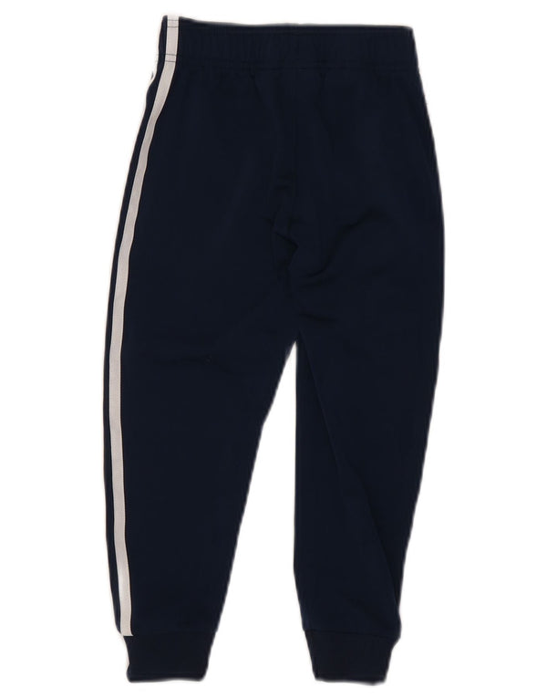 ADIDAS Boys Tracksuit Trousers Joggers 4-5 Years  Navy Blue Polyester