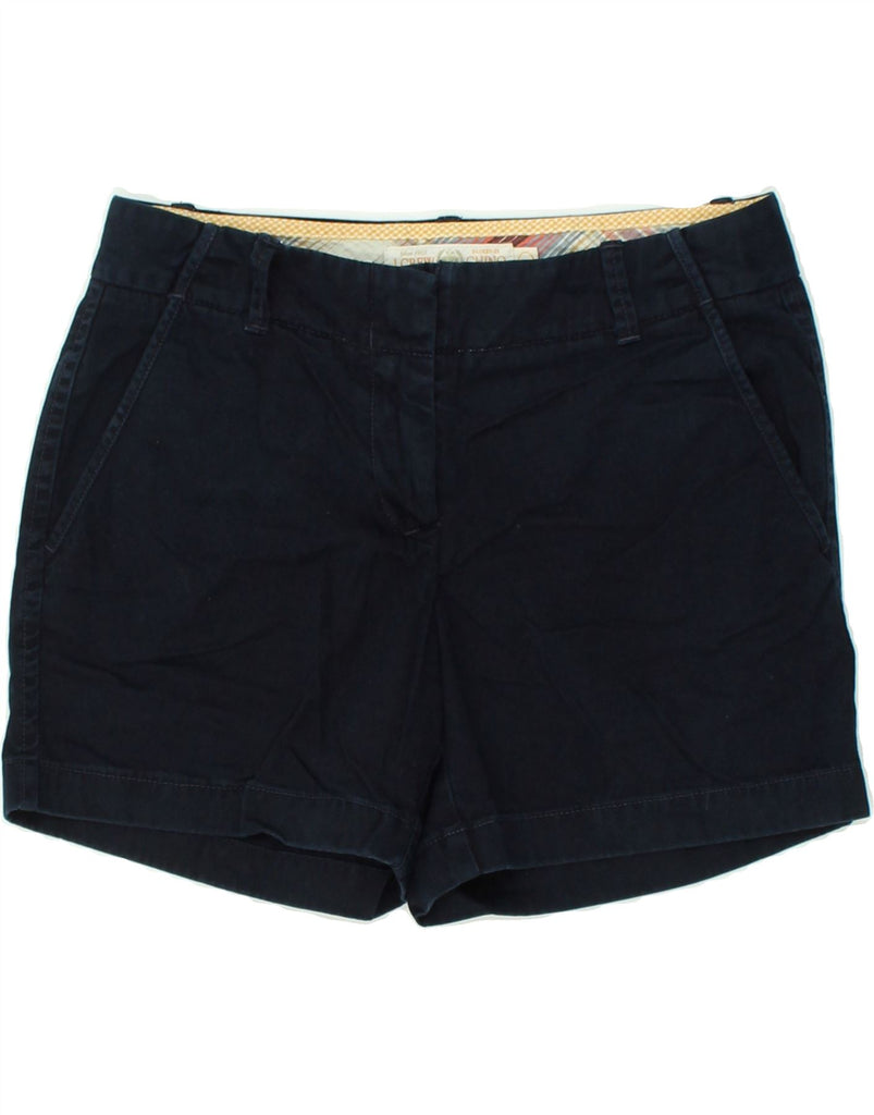 J. CREW Womens Broken In Chino Shorts US 4 Small W28  Navy Blue Cotton | Vintage J. Crew | Thrift | Second-Hand J. Crew | Used Clothing | Messina Hembry 