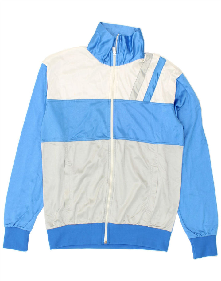 VINTAGE Mens Tracksuit Top Jacket IT 50 Medium Blue Colourblock Vintage Vintage and Second-Hand Vintage from Messina Hembry 