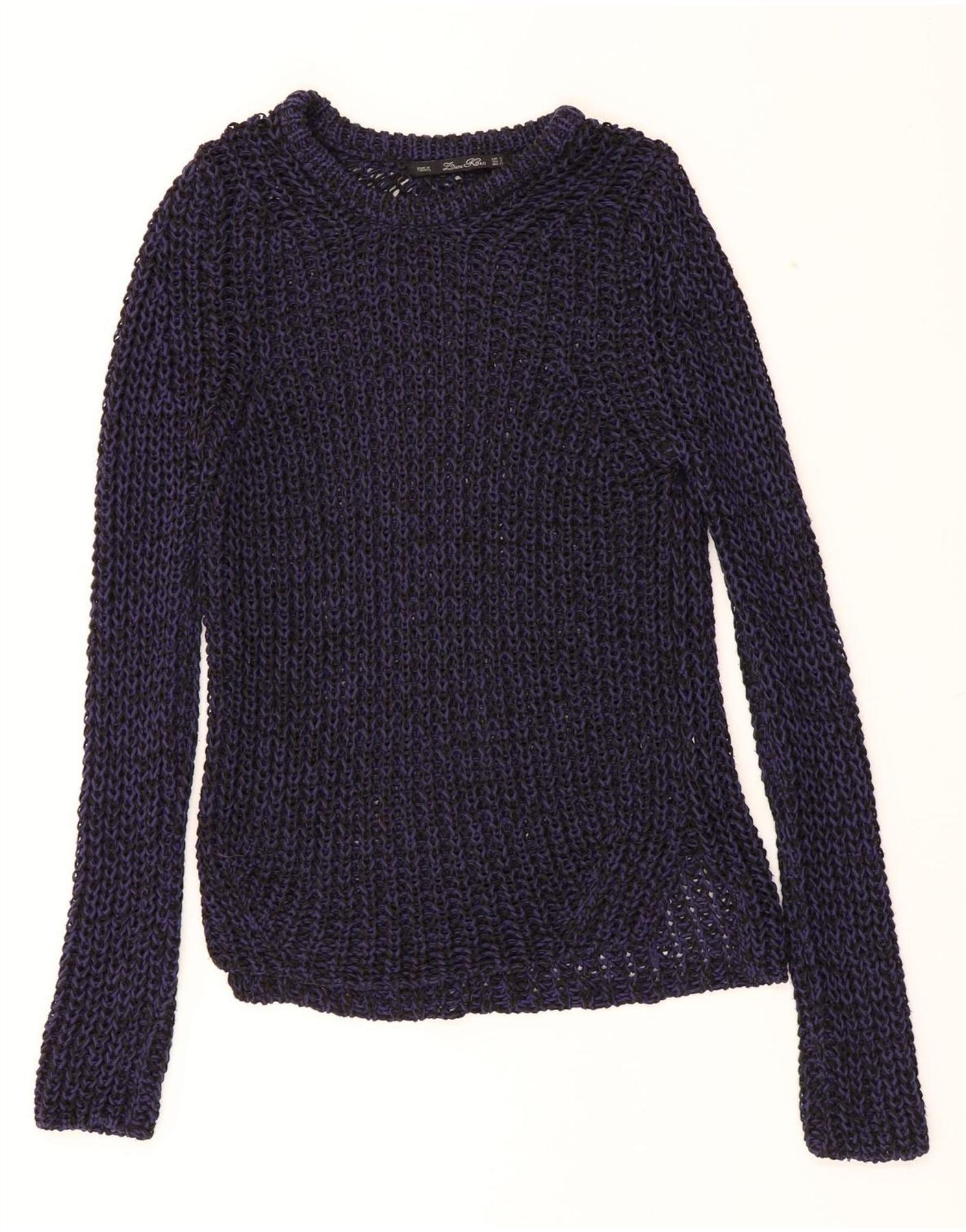 Zara Damen Oversize-Pullover mit U-Boot-Ausschnitt, Größe 10
