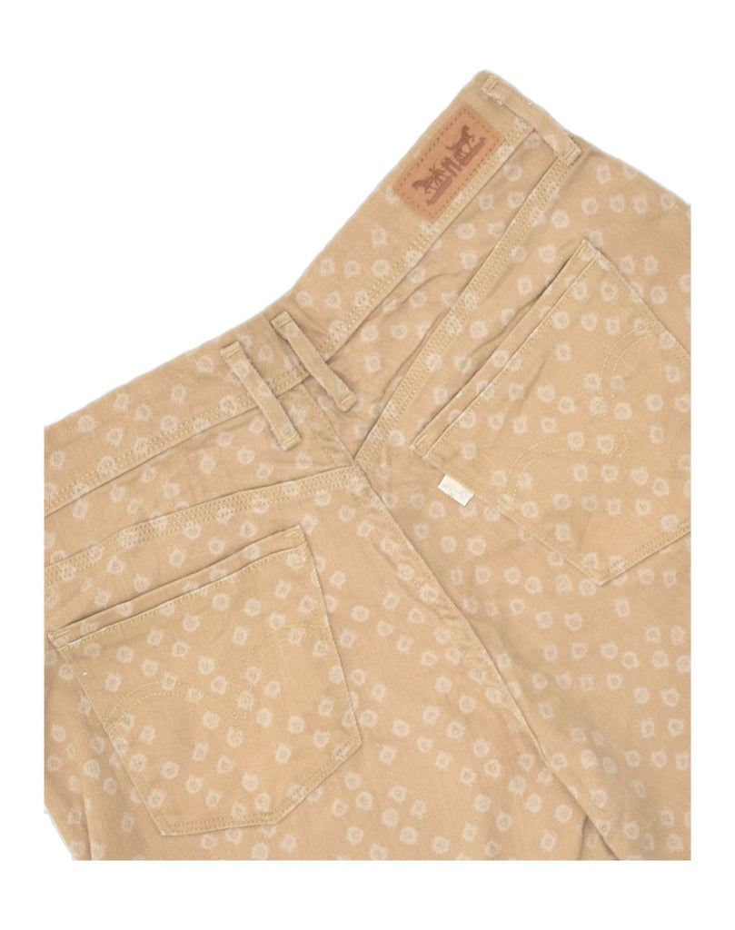 LEVI'S Womens Denim Shorts US 6 Medium W28 Beige Spotted Cotton | Vintage Levi's | Thrift | Second-Hand Levi's | Used Clothing | Messina Hembry 