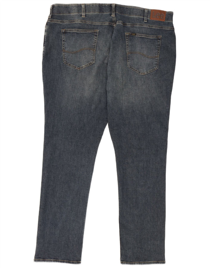 Lee Mens Extreme Motion Straight Jeans W46 L34 Blue Cotton