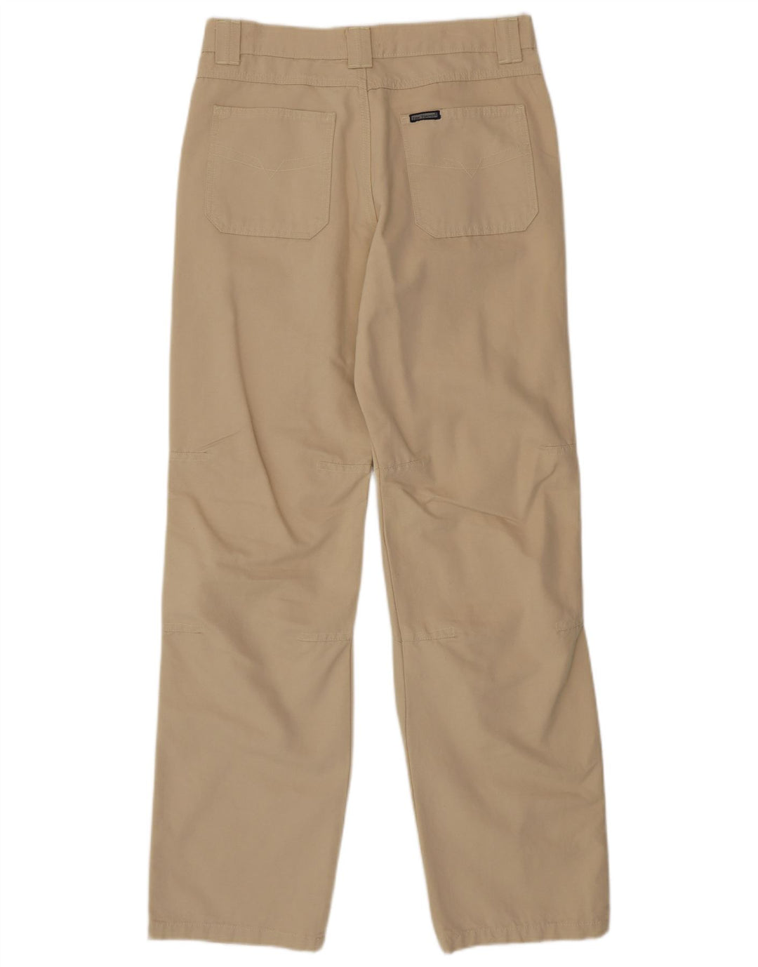 Tom Tompson Mens Straight Chino Trousers Medium W32 L33 Beige Cotton