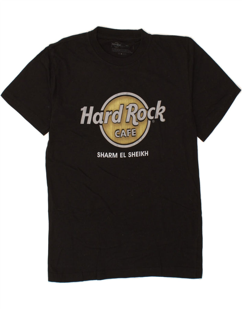 HARD ROCK CAFE Mens Sharm El Sheikh Graphic T-Shirt Top Small Black Cotton | Vintage Hard Rock Cafe | Thrift | Second-Hand Hard Rock Cafe | Used Clothing | Messina Hembry 