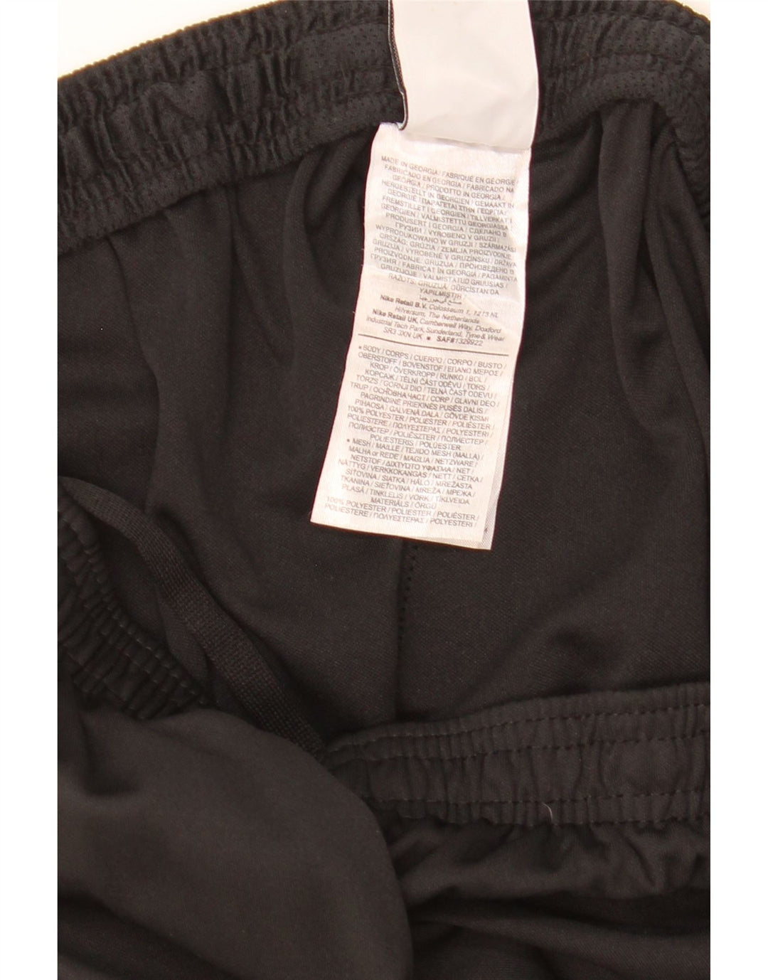 Nike Mens Dri Fit Tracksuit Trousers Large Black Colourblock Polyester