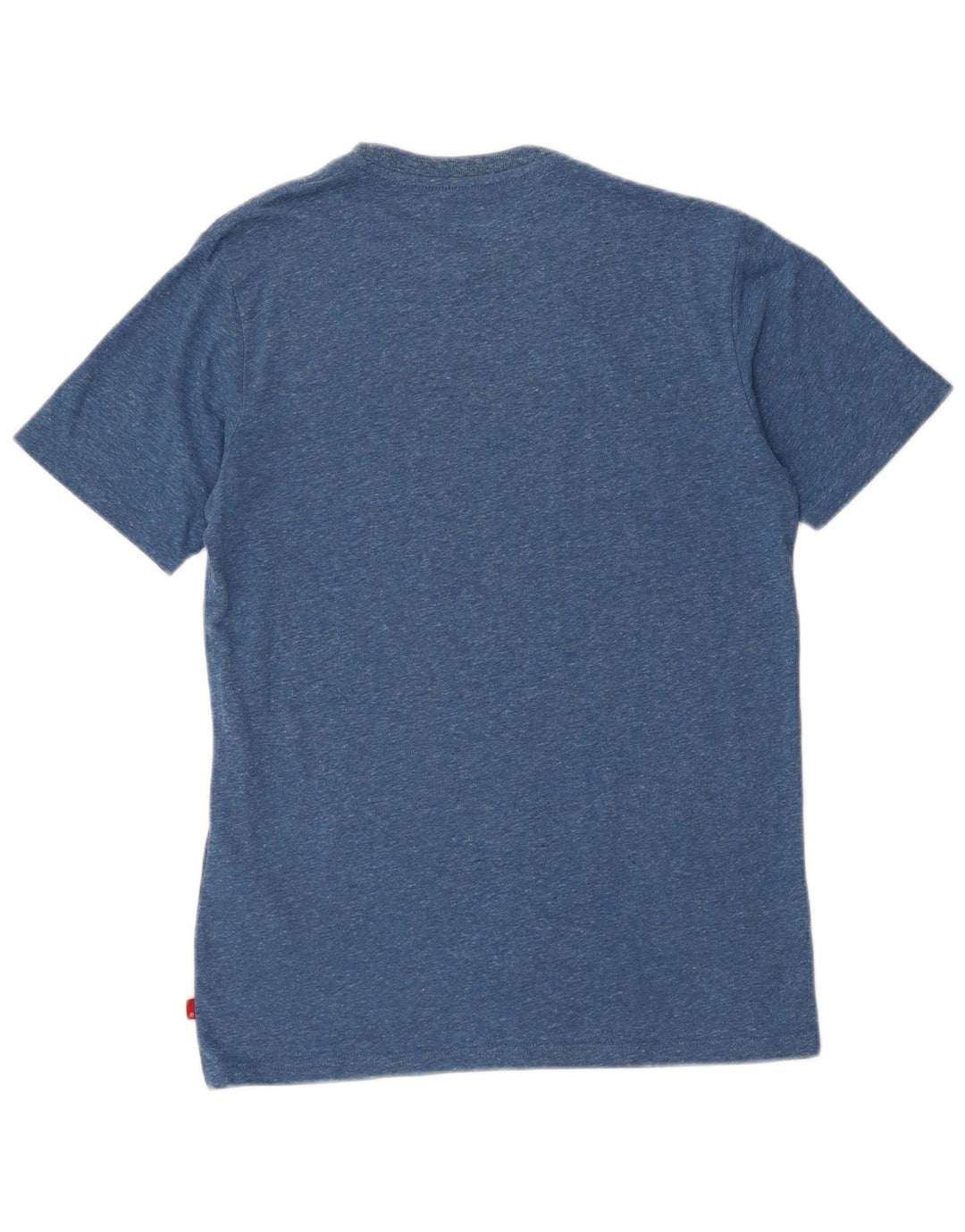 LEVI'S Mens Graphic T-Shirt Top Small Blue Flecked Cotton