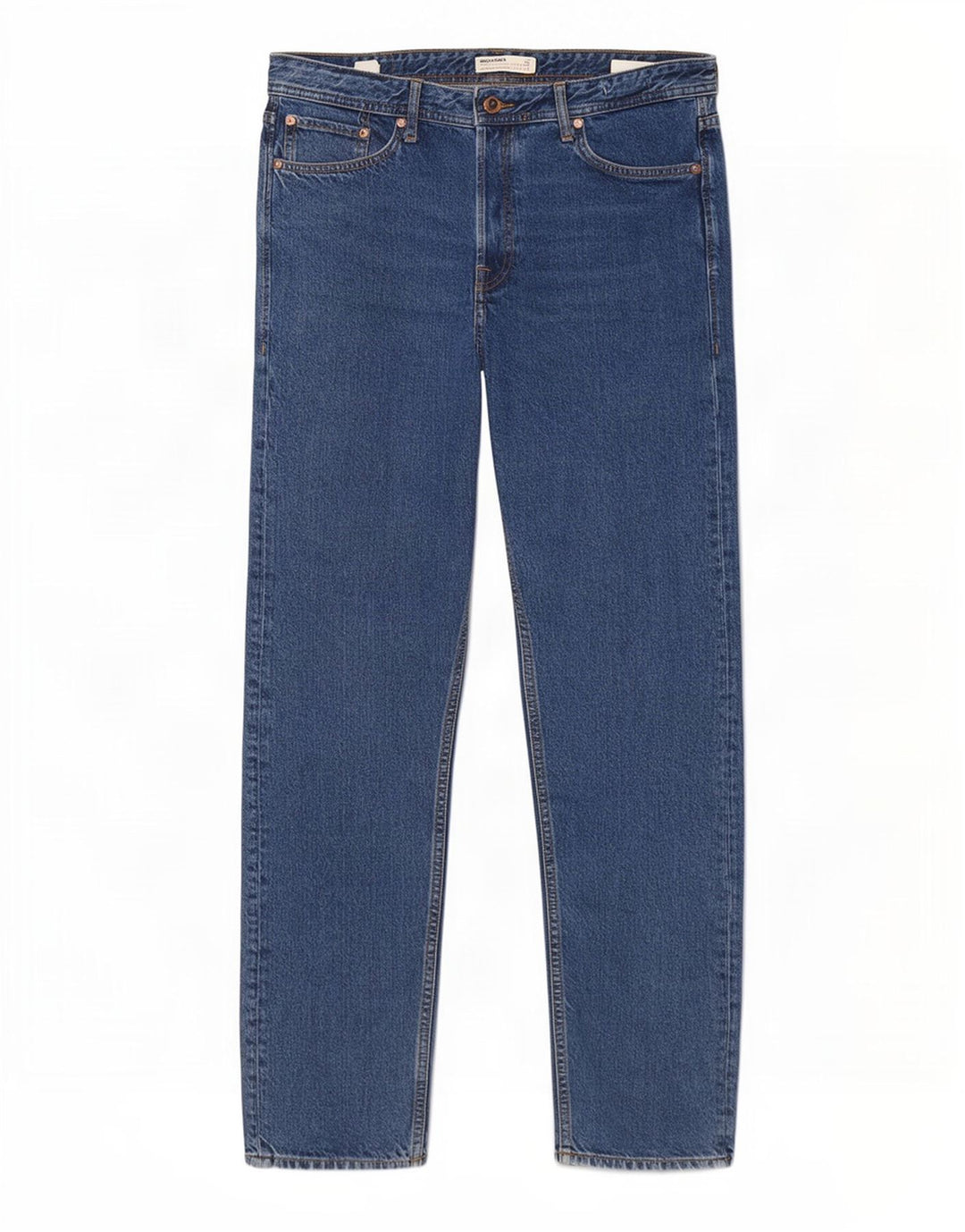 Jack & Jones Mens Straight Jeans W32 L32 Blue Cotton