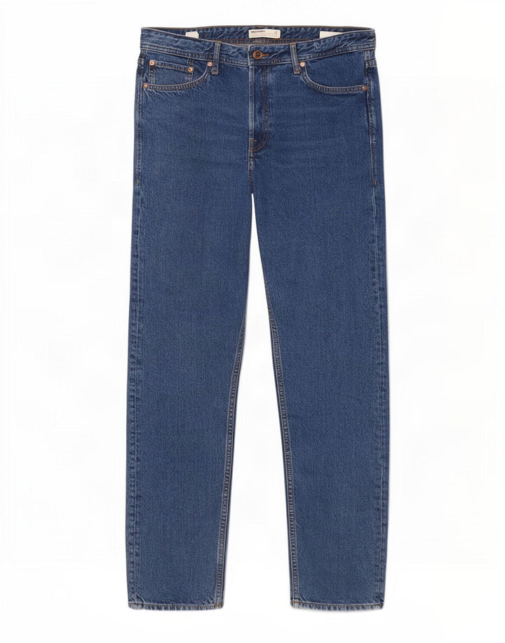 Jack & Jones Mens Straight Jeans W32 L32 Blue Cotton