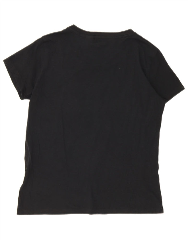 Levi's Womens Graphic T-Shirt Top UK 10 Small Black