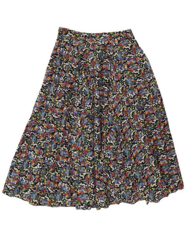 Boden Womens Flared Skirt UK 10 Small W29 Multicoloured Floral Cotton