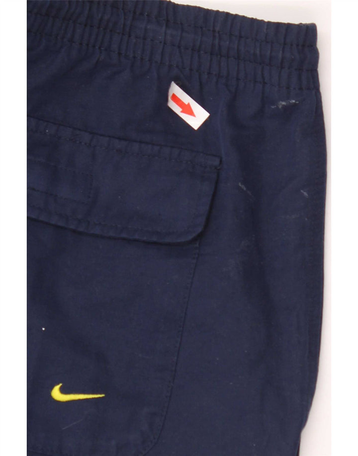 Nike Mens Cargo Bermuda Shorts Medium W36 Navy Blue Cotton Sports