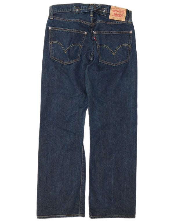 Levi's Mens 542 Flared Jeans W32 L32 Navy Blue Cotton