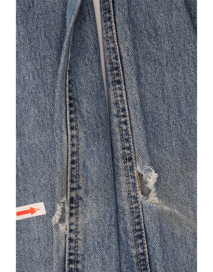 Rifle Mens Straight Jeans W34 L34 Blue Cotton