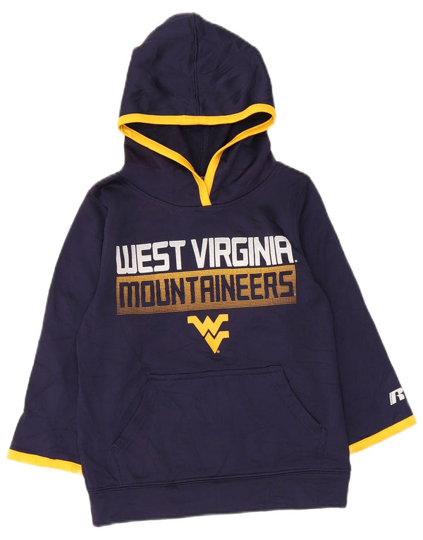 Russell Athletic Boys Hoodie Jumper 4-5 Years XS Navy Blue