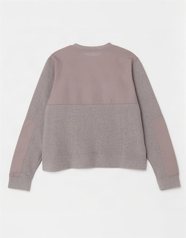 Nike Womens Sweatshirt Jumper UK 14 Large Grey Flecked