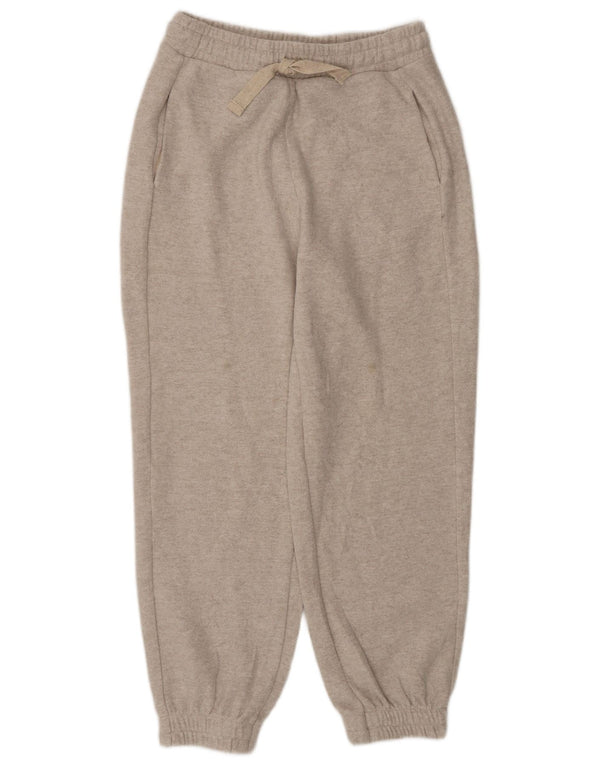 Zara Womens Loose Fit Tracksuit Trousers Joggers UK 8 Small Beige Polyester