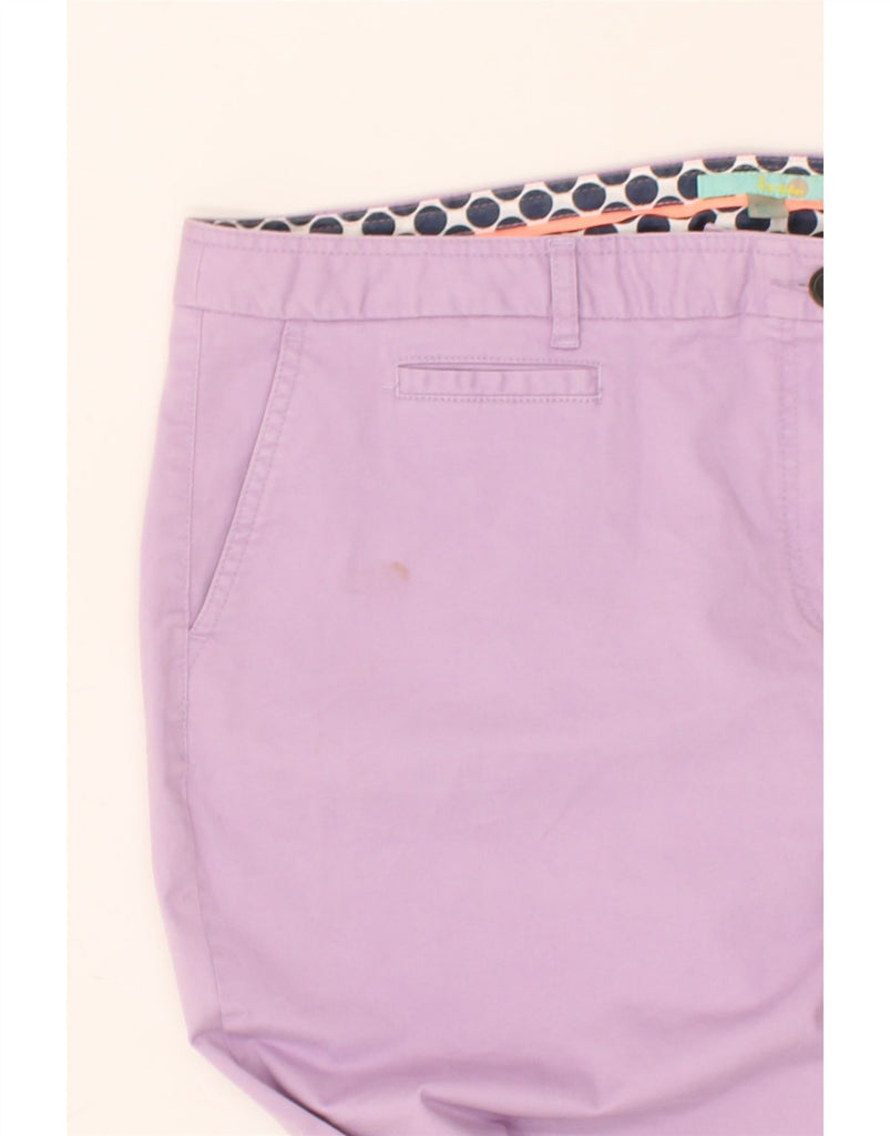 BODEN Womens Slim Cropped Trousers W44 L27 Purple Cotton | Vintage Boden | Thrift | Second-Hand Boden | Used Clothing | Messina Hembry 