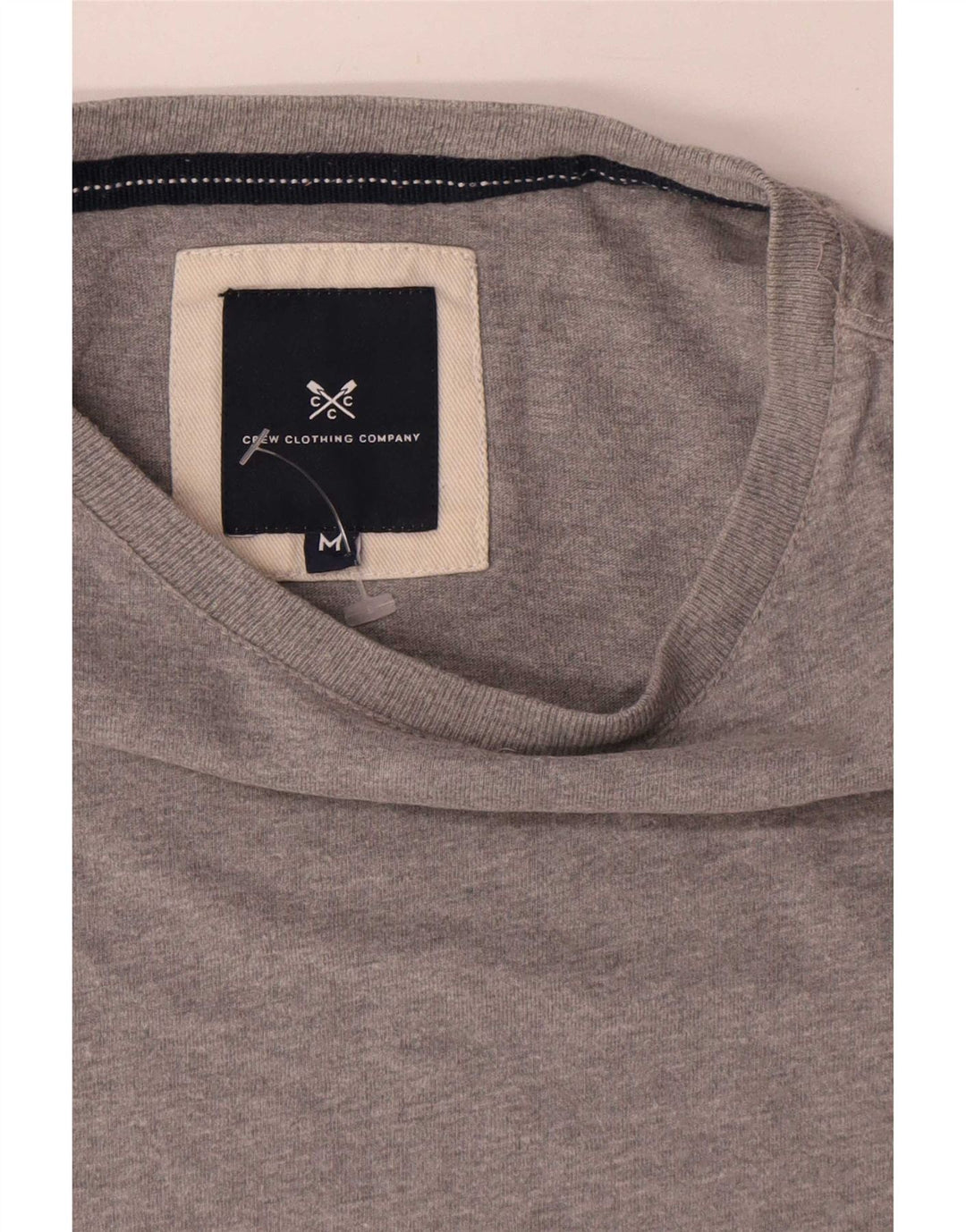Crew Clothing Mens T-Shirt Top Medium Grey Cotton