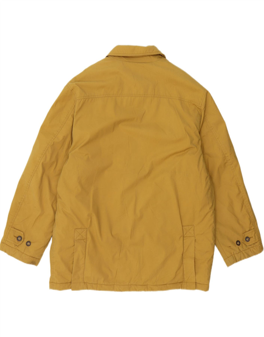 SEA BARRIER Mens Utility Jacket UK 40 Large Yellow Polyester Vintage Sea Barrier and Second-Hand Sea Barrier from Messina Hembry 