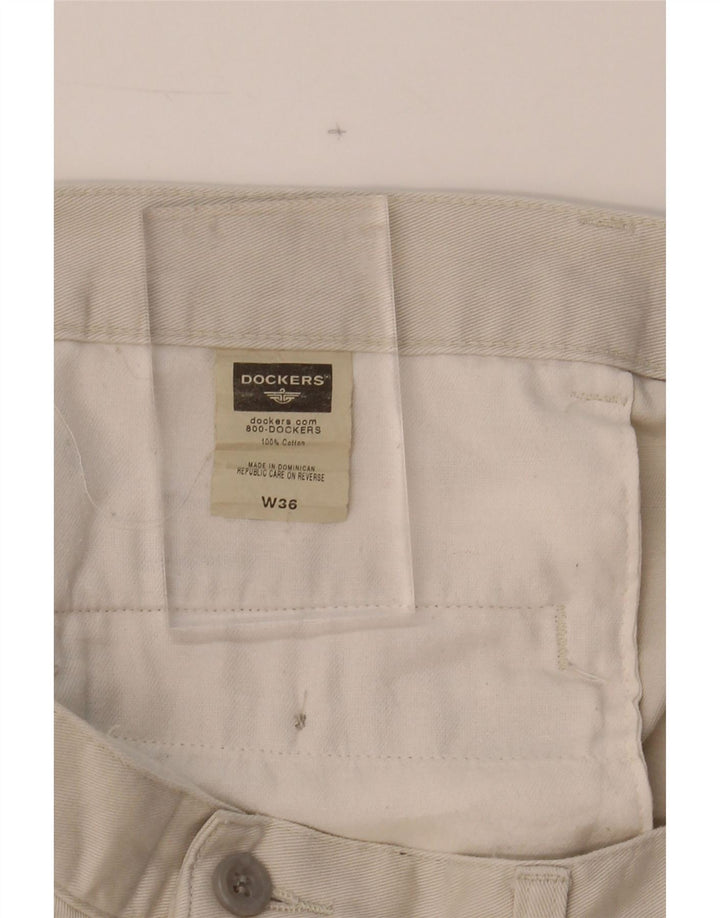 DOCKERS Mens Pegged Chino Shorts W36 Large  Grey Cotton Vintage Dockers and Second-Hand Dockers from Messina Hembry 