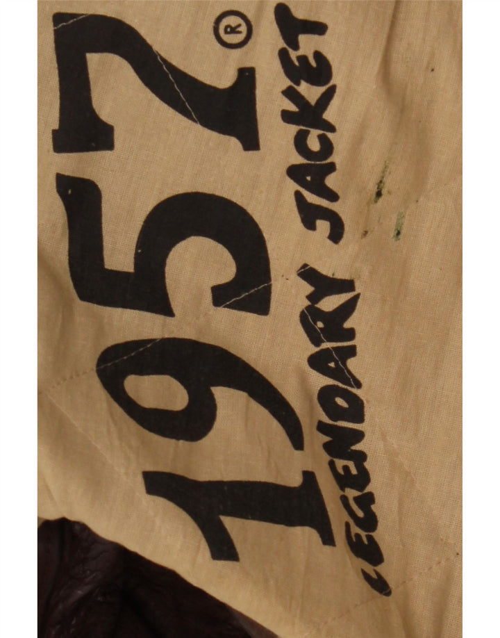 Legendary Jacket 1957 Mens Leather Jacket UK 40 Large Brown