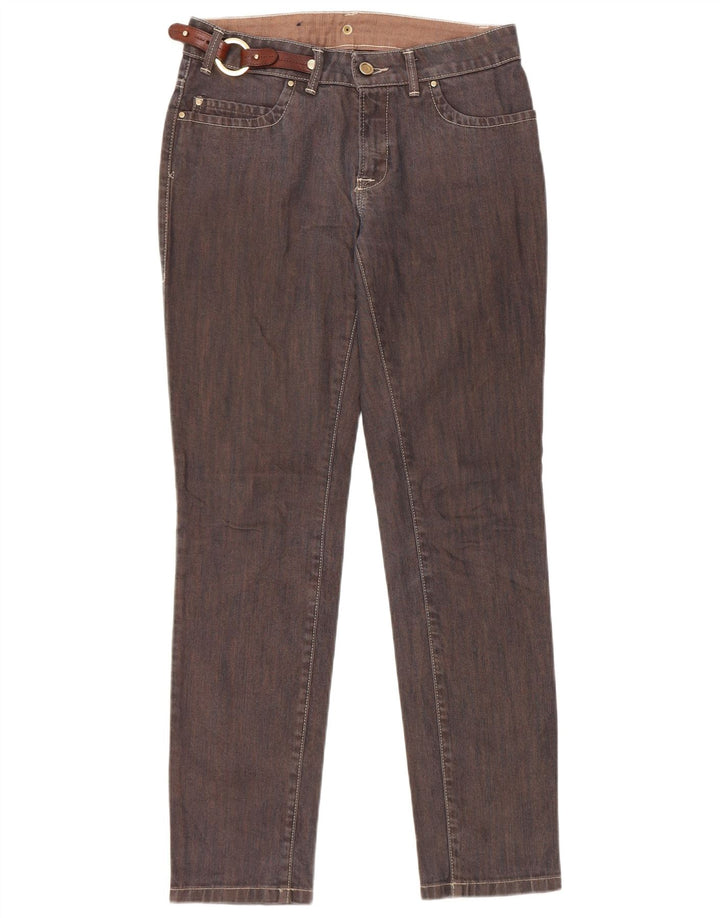 Trussardi Womens Slim Jeans W25 L30 Brown Cotton