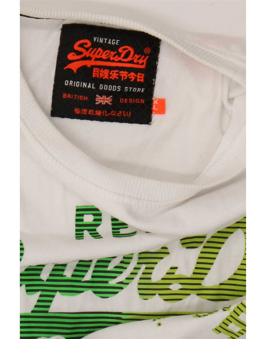 Superdry Mens Graphic T-Shirt Top XL White