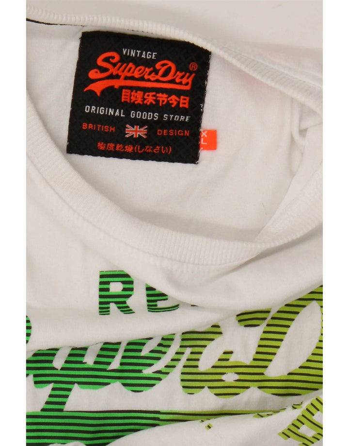 Superdry Mens Graphic T-Shirt Top XL White