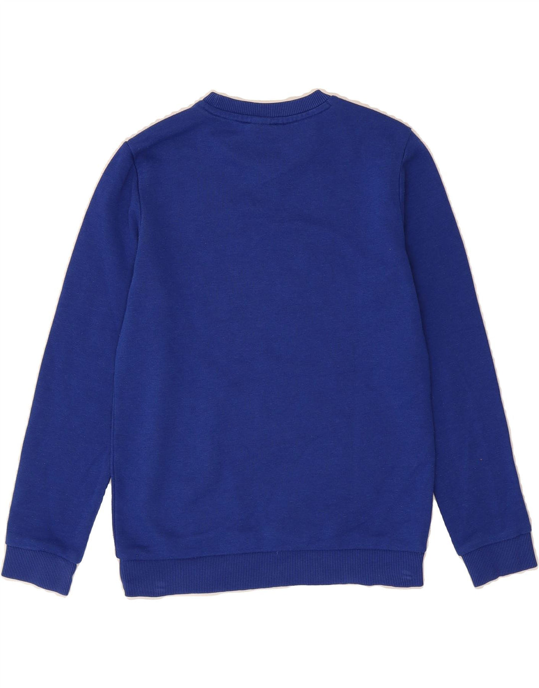 ADIDAS Boys Graphic Sweatshirt Jumper 11-12 Years Blue Cotton Vintage Adidas and Second-Hand Adidas from Messina Hembry 