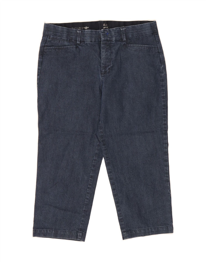 DOCKERS Womens Capri Jeans US 8 Medium W30 L20 Blue Polyester Vintage Dockers and Second-Hand Dockers from Messina Hembry 