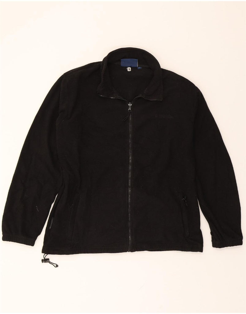 MOUNTAIN WAREHOUSE Mens Fleece Jacket UK 40 Large Black Polyester Vintage Mountain Warehouse and Second-Hand Mountain Warehouse from Messina Hembry 