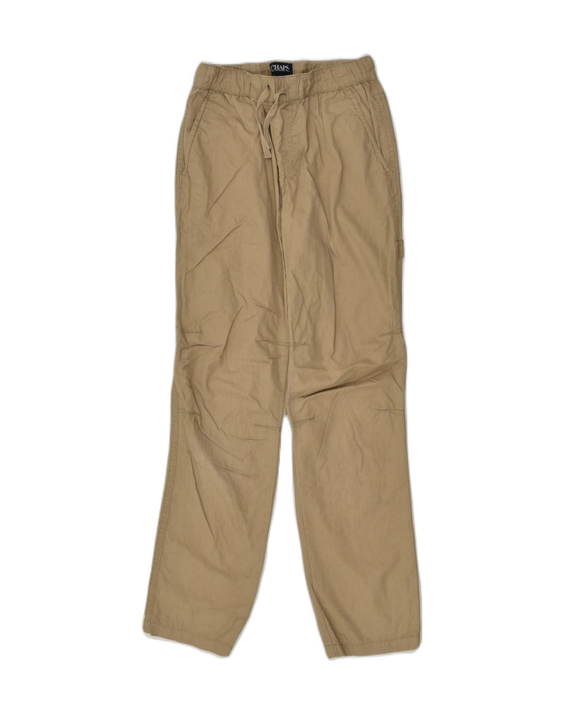 CHAPS Boys Straight Cargo Trousers 10-11 Years Medium W24 L26 Beige Cotton | Vintage Chaps | Thrift | Second-Hand Chaps | Used Clothing | Messina Hembry 