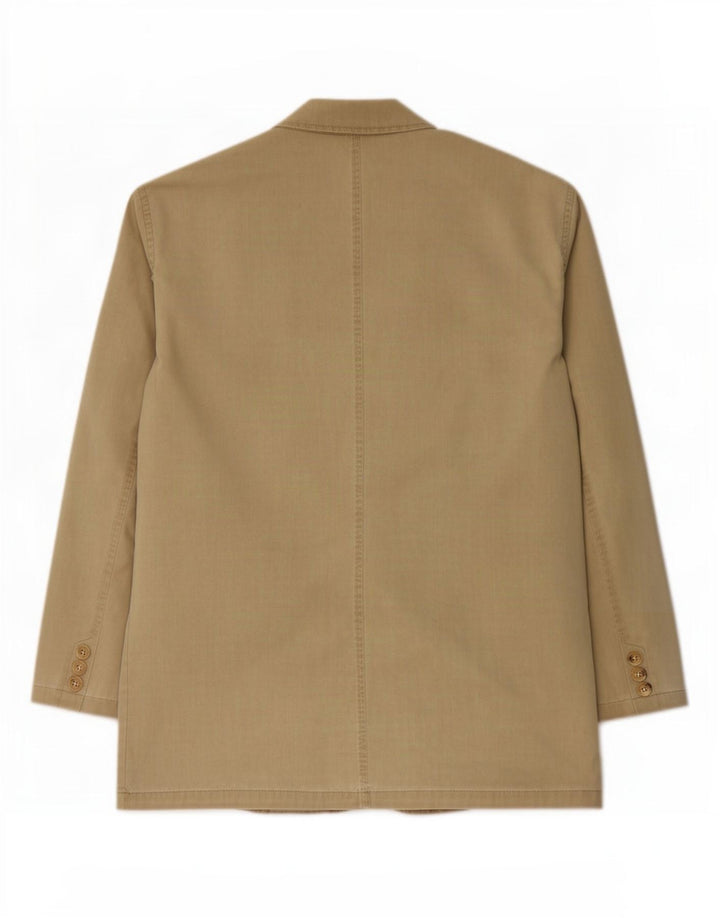 Camel Active Mens 2 Button Blazer Jacket EU 50 Large Khaki Cotton
