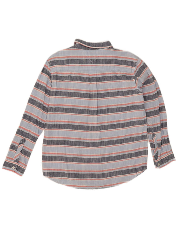 Tommy Hilfiger Boys Shirt 15-16 Years Large Blue Striped Cotton