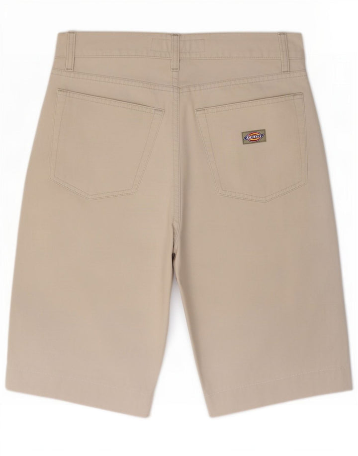 Dickies Womens Denim Shorts Medium W30 White Cotton
