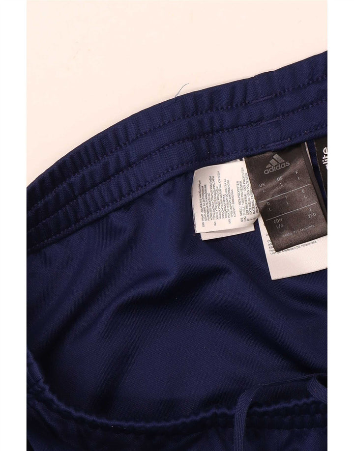 Adidas Mens Climalite Tracksuit Trousers Large Navy Blue Polyester