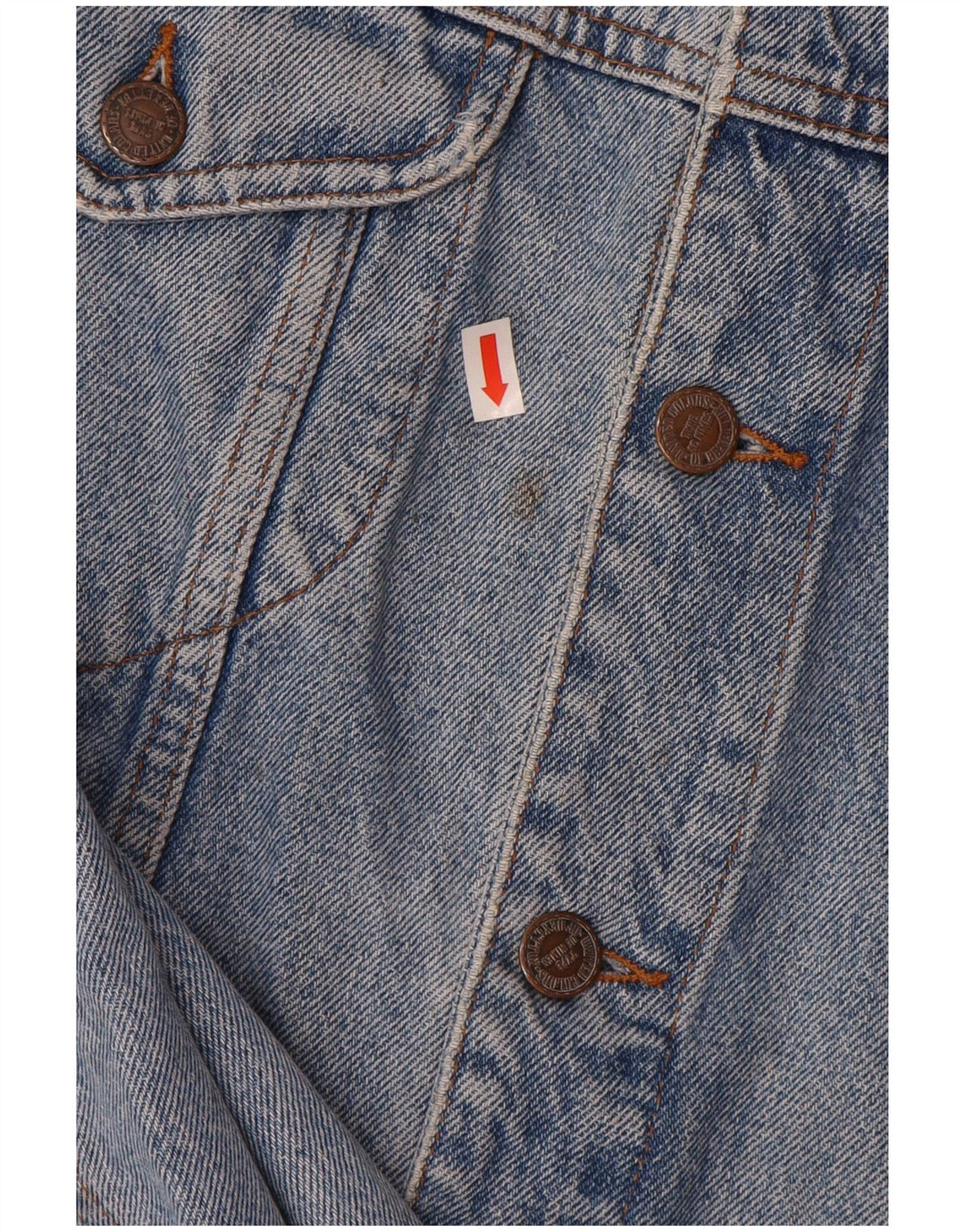 BENETTON Mens Denim Jacket IT 52 XL Blue Cotton