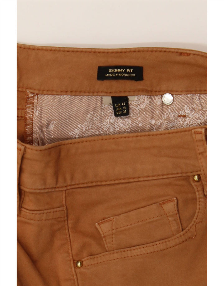 MASSIMO DUTTI Womens Skinny Jeans EU 42 Large W32 L29 Brown Vintage Massimo Dutti and Second-Hand Massimo Dutti from Messina Hembry 