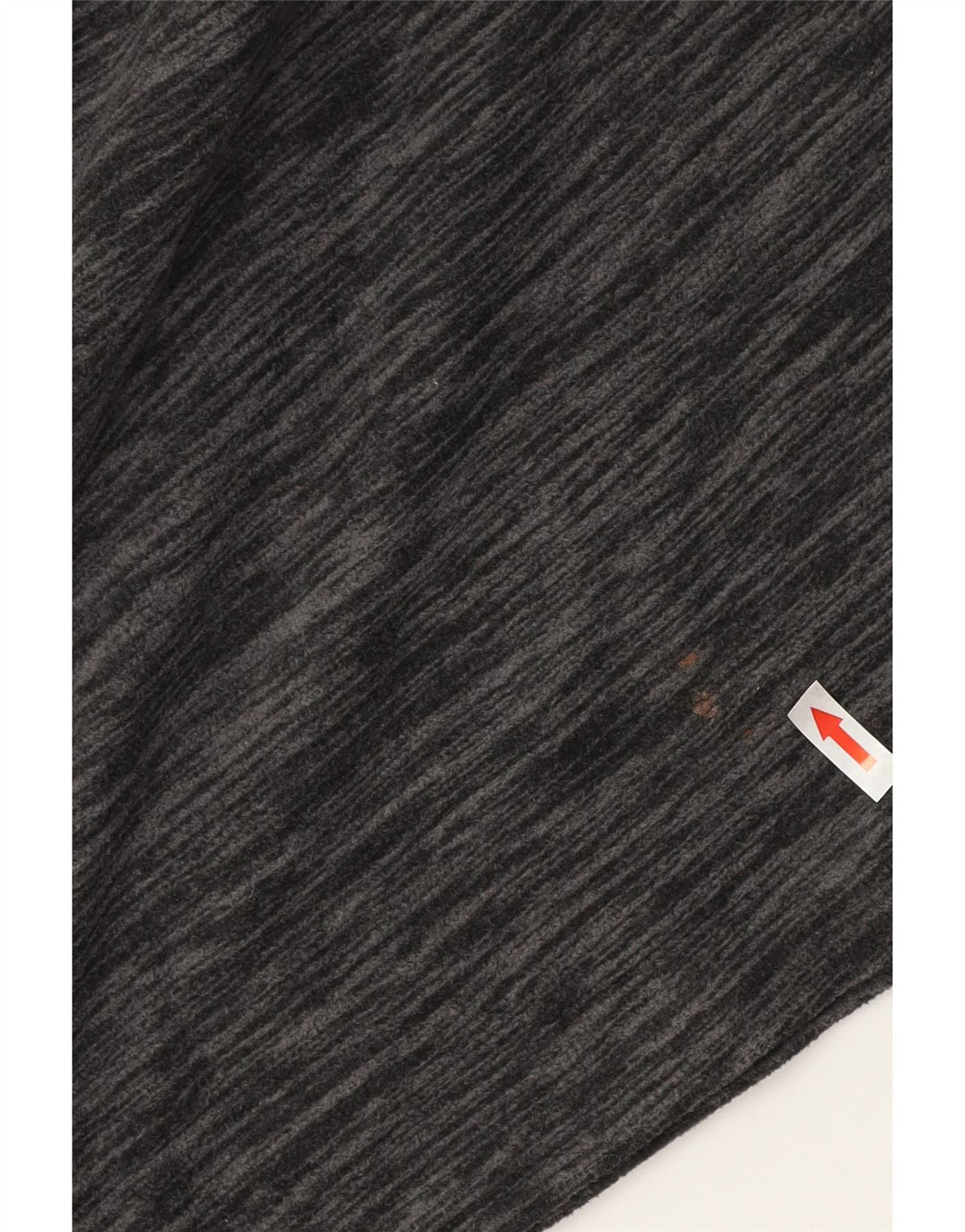 MOUNTAIN WAREHOUSE Mens Zip Neck Fleece Jumper Large Grey Pinstripe