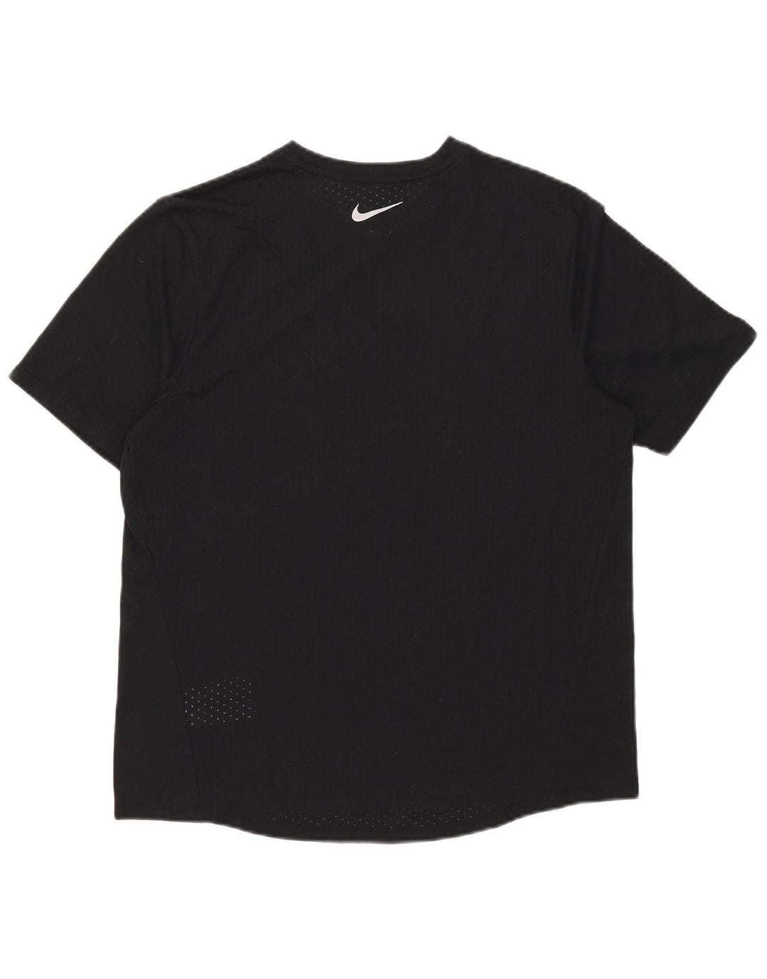 Nike Womens Dri Fit T-Shirt Top UK 18 XL Black Polyester